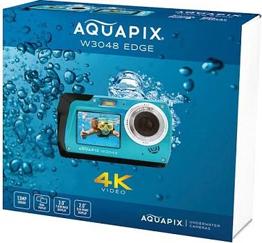 Kamerë digjitale kompakte EASYPIX W3048 EDGE, 4K, 13MP, waterproof, e kaltër