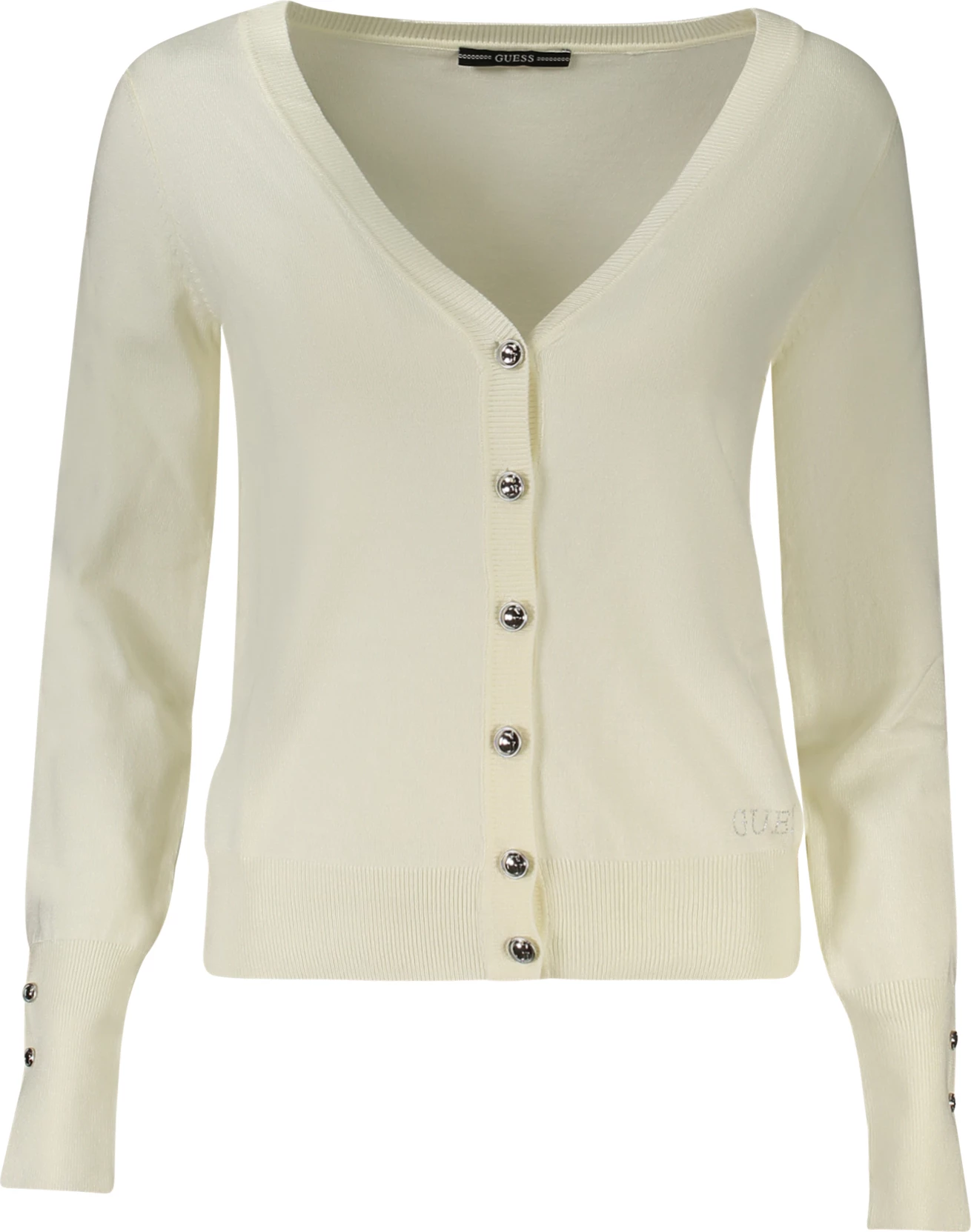 Xhemper femra GUESS JEANS, të bardhë