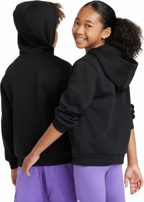 Duks për fëmijë Nike Sportswear Club Fleece FD3004 010, i zi [Madhësia: S]