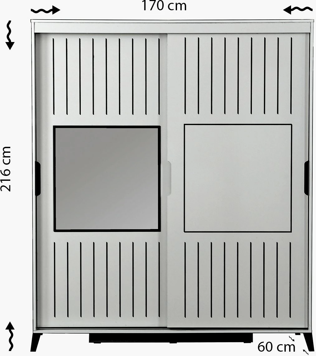 Dollap Skye Decor, Pasific Home Fuga 170, i bardhë