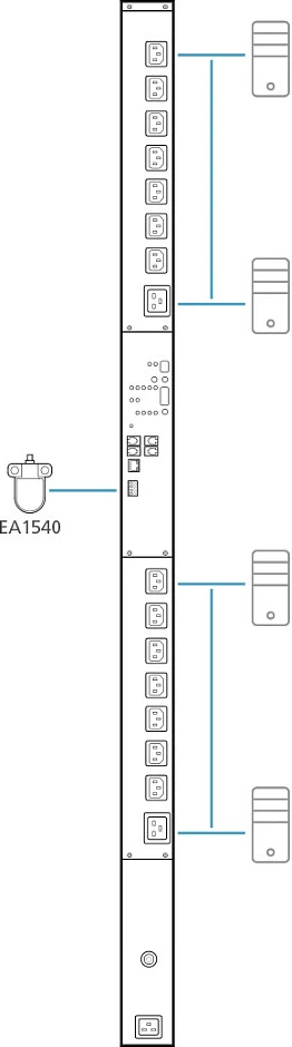 Sensor rrjedhje uji ATEN EA1540, kabllo 2 m, IP66, zi/gri