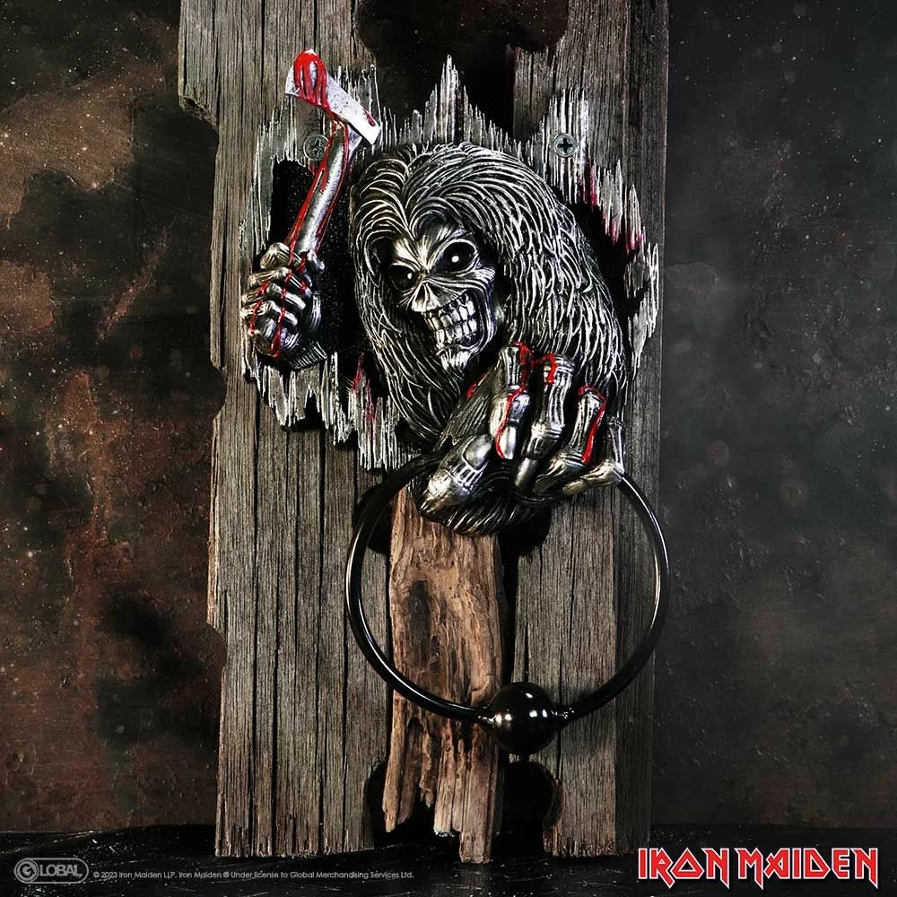 Trokitëse dere NEMESIS NOW Iron Maiden Killers, rezinë, e pikturuar me dorë, 21.5 cm, gri/e zezë