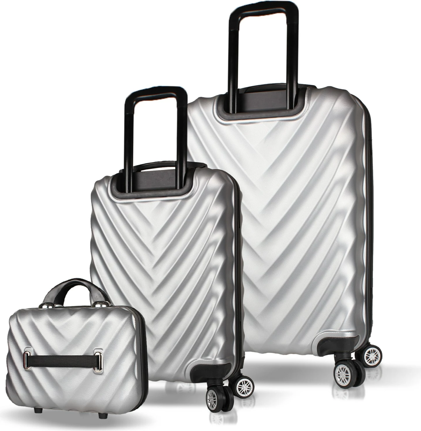 Set valixhesh (3 copë), Zoozie Bags, 7514, ngjyrë gri