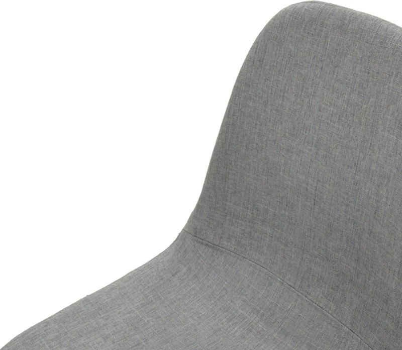 Karrige ngrënieje Bella, set prej 4 copash, material tekstili, këmbë metalike të zeza, 43.5x52x89cm