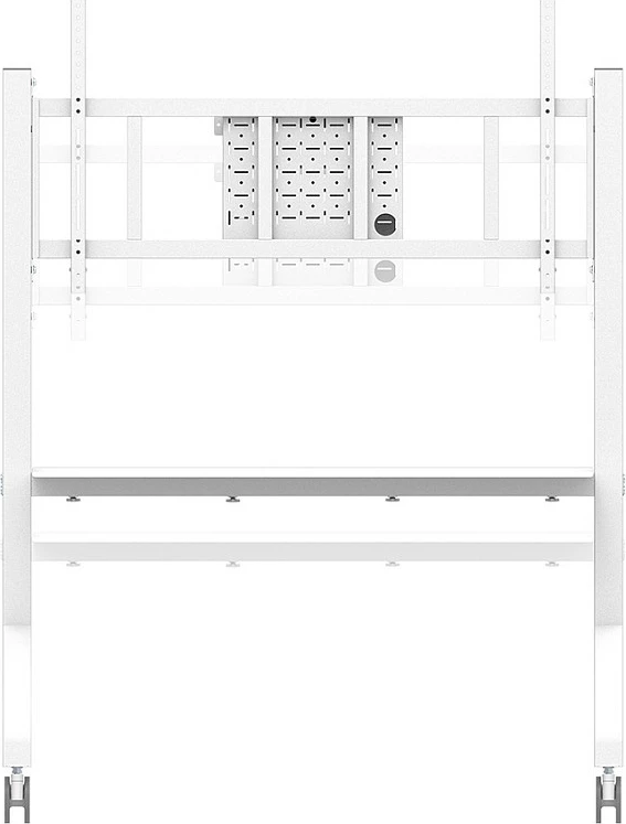 Karrocë multimedia Neomounts FL50-575WH1 MOVE Go XL, për ekran 65"+, VESA, 125 kg, e bardhë