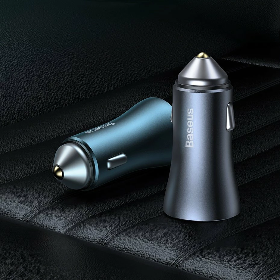 Karikues makine Baseus Golden Contactor Pro, 2x USB, 40W, me kabllo USB-C, Gri