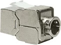 Keystone jack LogiLink NK4003, RJ-45, 6a, Silver