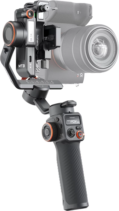 Stabilizator gimbal 3-aksësh Hohem iSteady MT3, AI tracking, 17 orë bateri, 1.4 kg ngarkesë maks, i zi