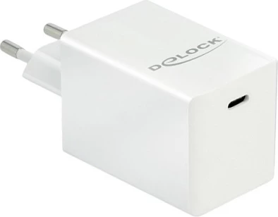 Karikues DeLOCK USB-C GaN PD 3.0, 60W, i bardhë