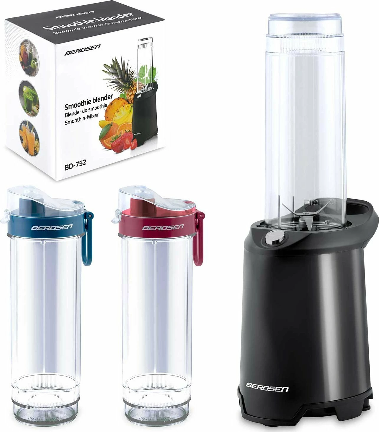 Blender smoothie Berdsen BD-752 350W (700W max), 2 shishe 0.57L, i zi