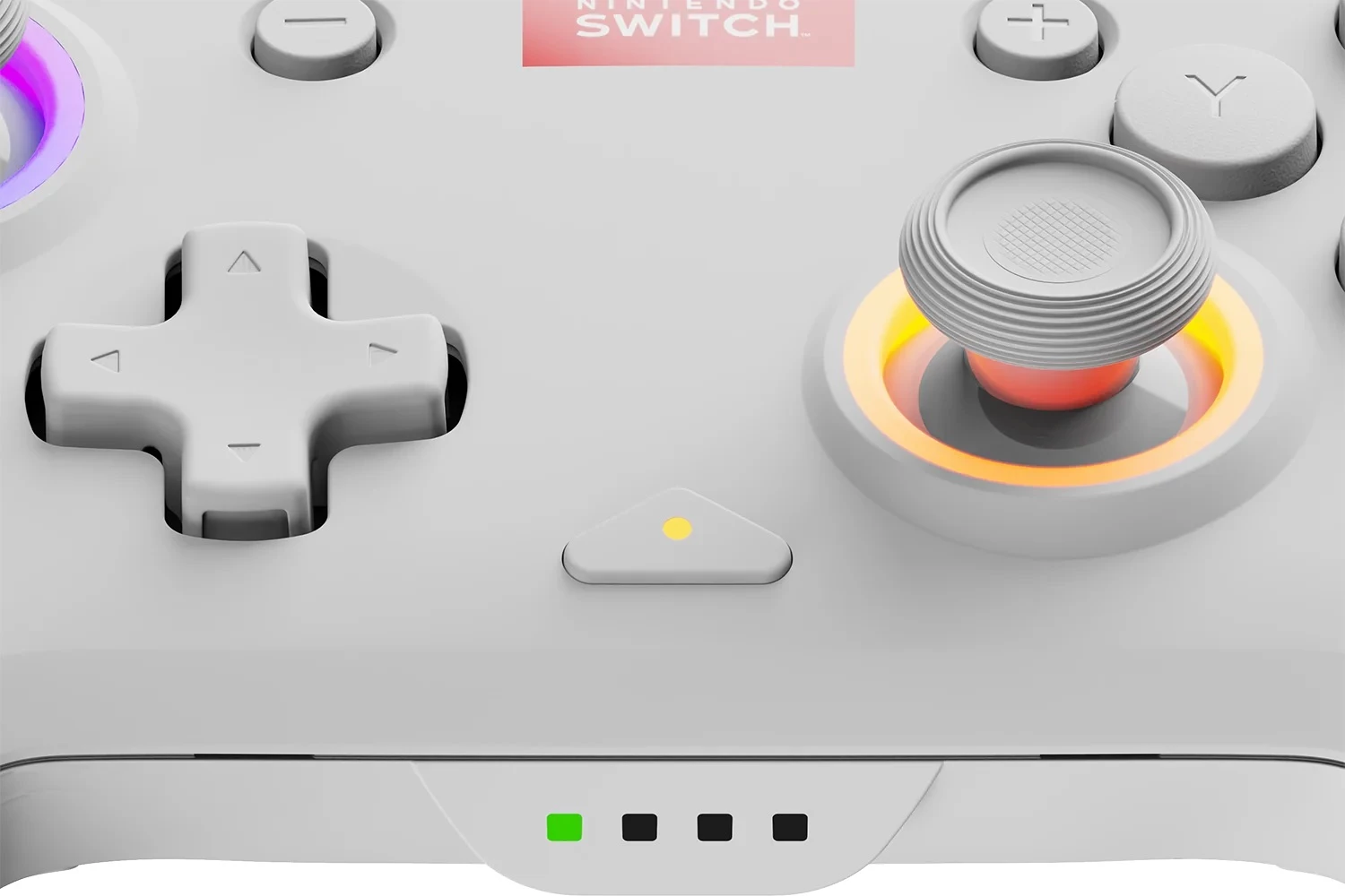 Kontroller wireless PDP Afterglow Wave për Nintendo Switch, RGB, bateri e rikarikueshme, i bardhë