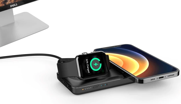 Powerbank magnetik 3-në-1 VEGER MagMulti W1156 10000mAh PD 20W, i zi