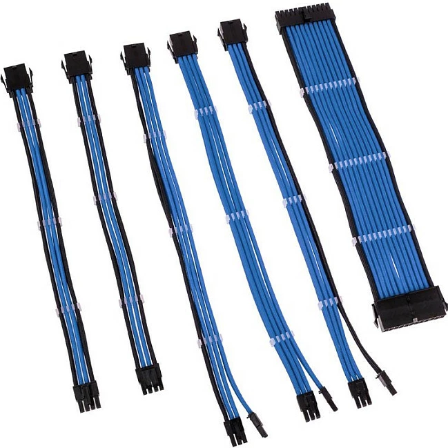 Kit zgjatës kabllosh PSU Kolink Core Adept, braided, blu