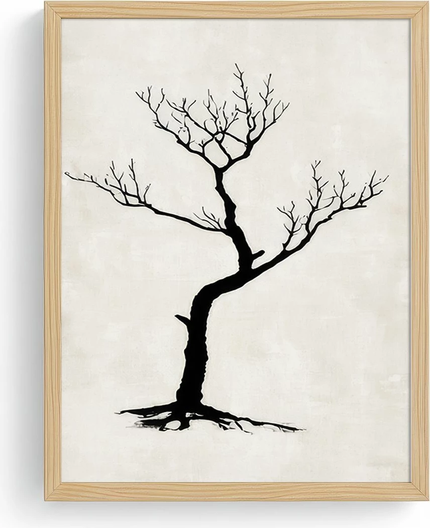 Pikturë dekorative me kornizë, MDF, Wallity, Huhu733, 50x35cm