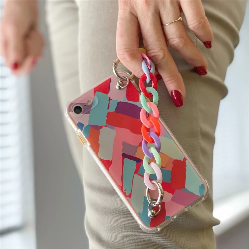 Mbështjellës Hurtel Color Chain Case për Xiaomi Redmi 10, me zinxhir, shumëngjyrësh