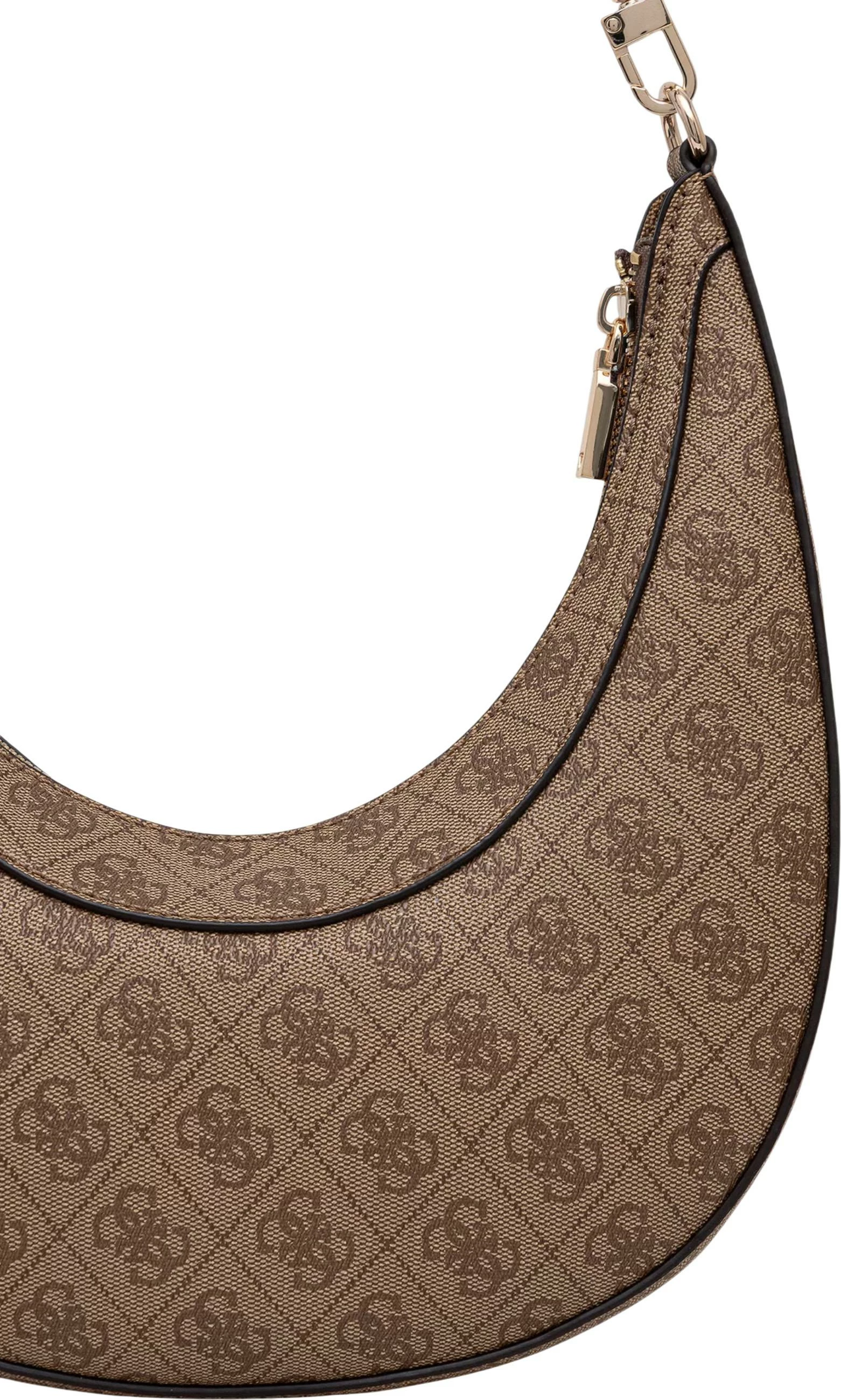Çantë krahu Guess Coleen Logo Small SA HWSG97 49010 për femra, latte