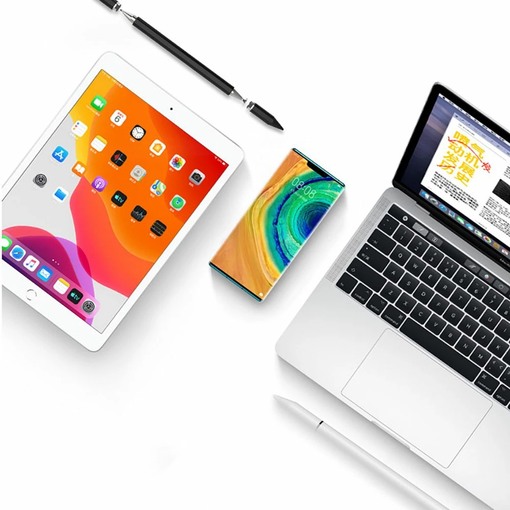 Stilus Tech-Protect USP200, për tablet, i zi, me majë të zëvendësueshme