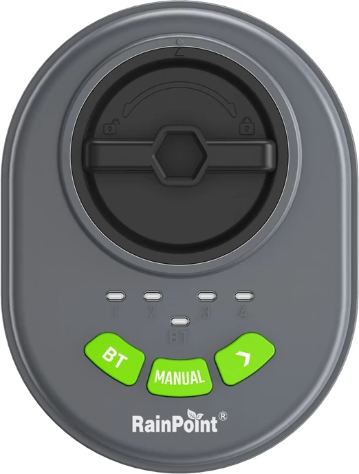 Kontrollues ujitje RainPoint HIC406B, 4 zona, me aplikacion, Bluetooth, Gri