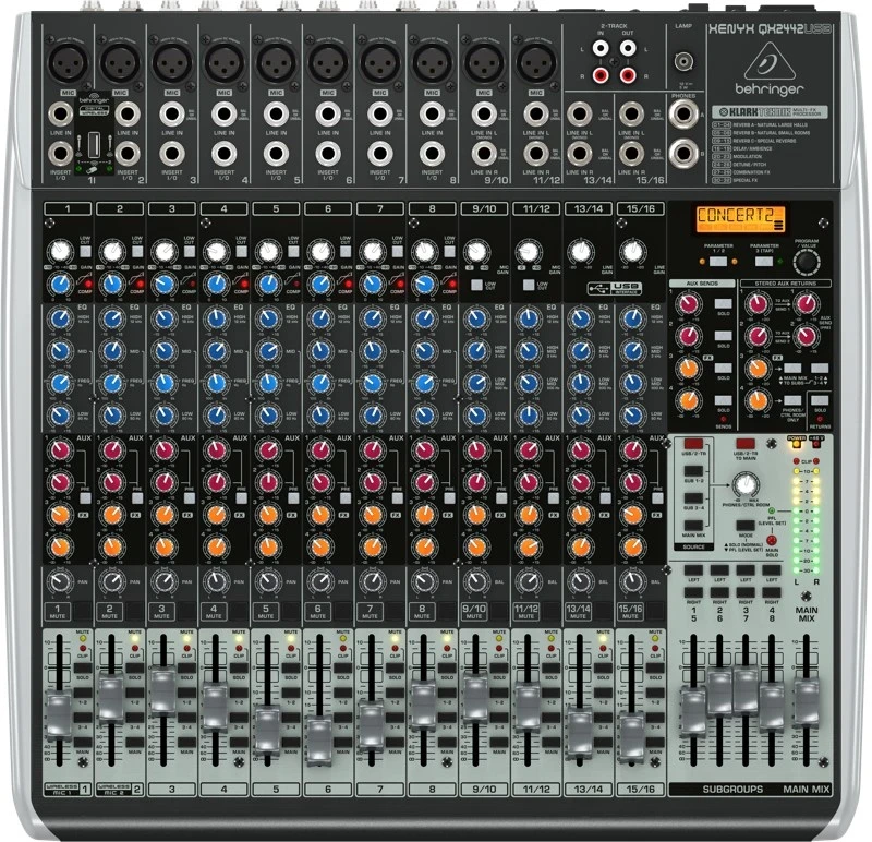 Mikser Audio Behringer QX2442USB, 24 Kanale
