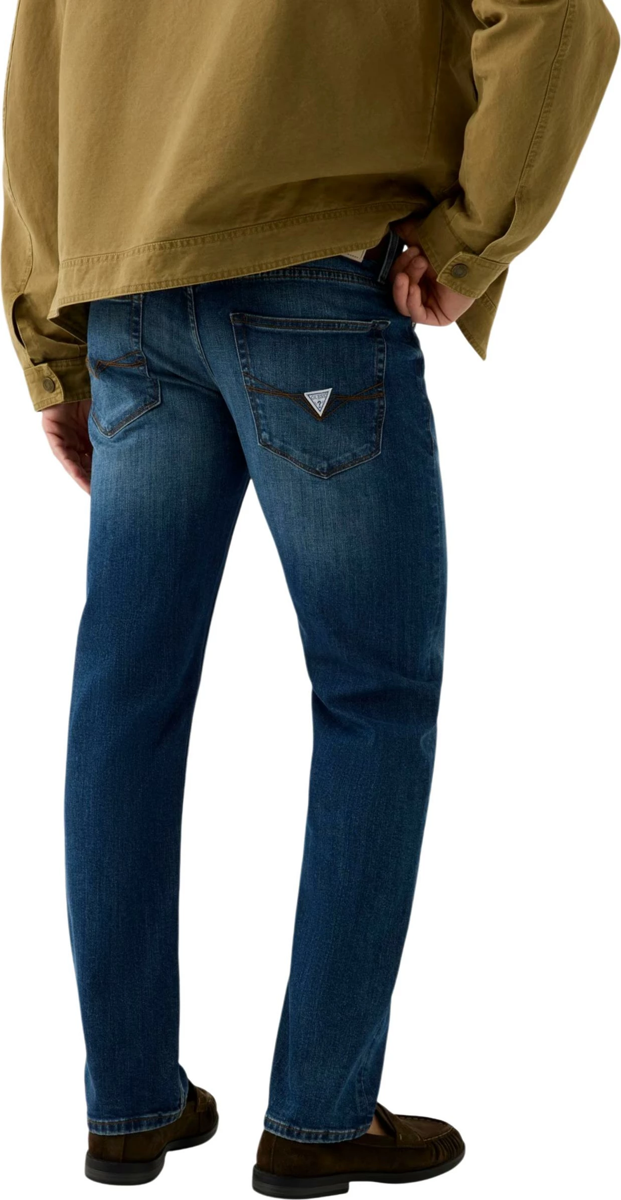 Pantallona për meshkuj Guess ANGELS M6YAN2 D1476, denim i errët [Madhësia: W38 L32]