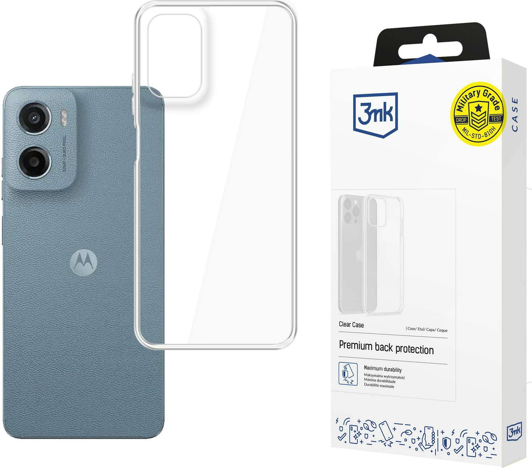 Mbështjellës 3mk Protection për Motorola Moto G05 / Moto E15 G4, transparent