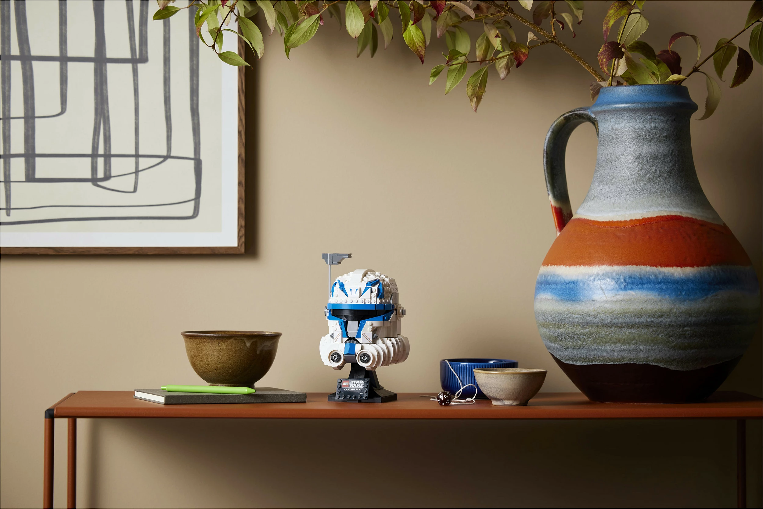 Set ndërtimi LEGO Star Wars Helmetë Captain Rex, 854 copë, shumëngjyrësh