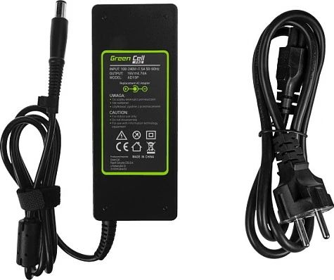 Adapter rryme laptopi Green Cell PRO 90W 19V 4.74A për HP Pavilion/ProBook, i zi