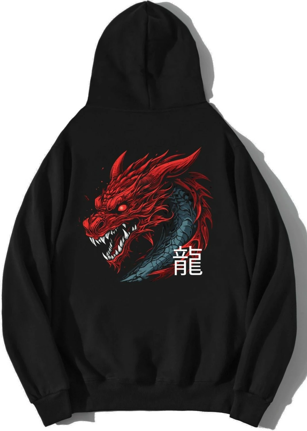 Duks për meshkuj BRZ Collection Oversize Red Dragon, i zi