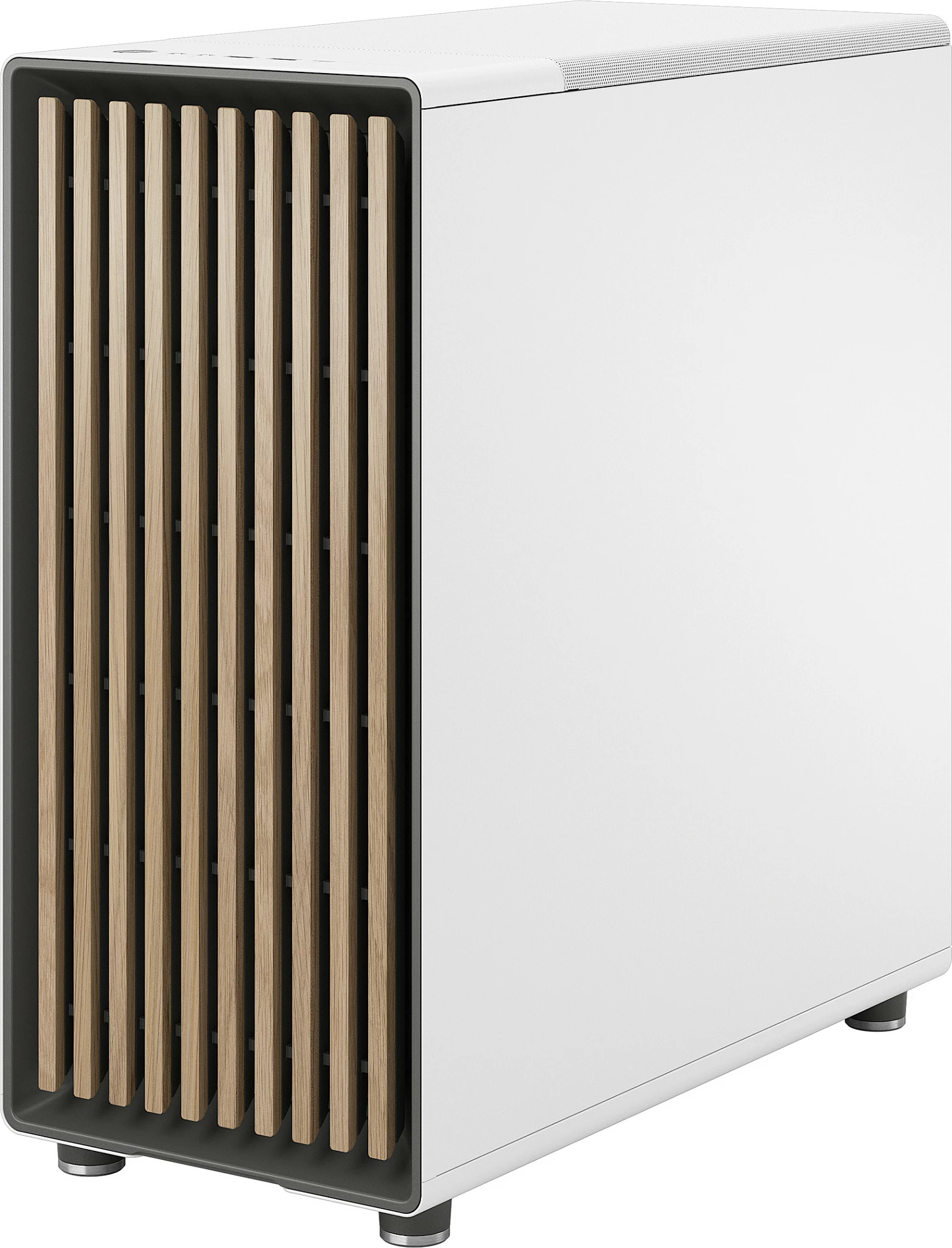 Kasë Fractal Design North Chalk White, Midi Tower, xham i kalitur