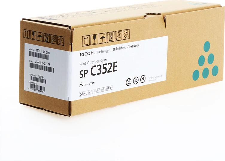 Toner, Ricoh, SP C352E 408216, rendiment 6000 faqe, cyan