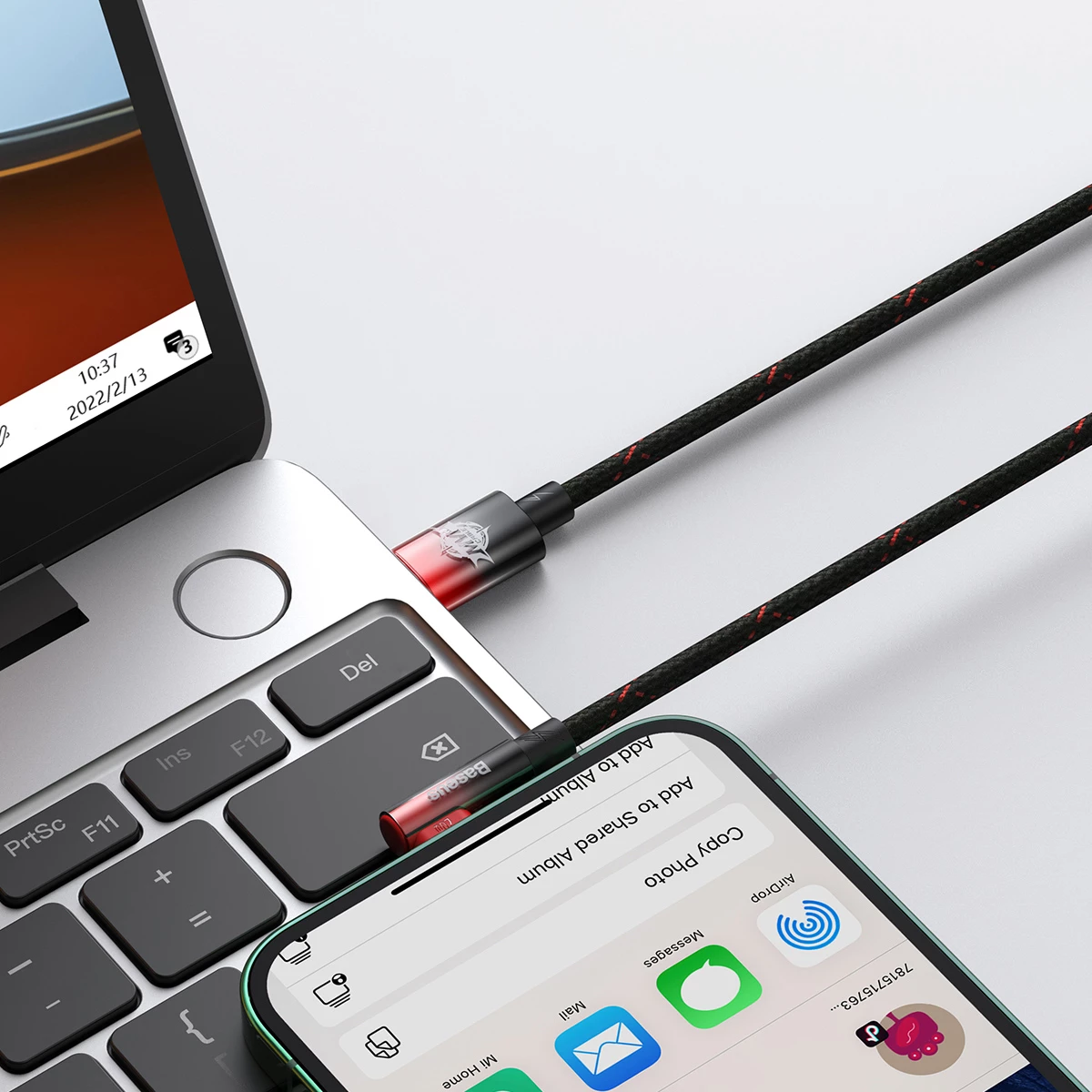 Kabllo Baseus MVP 2, USB-C në Lightning, 1m, 20W, Kuqe