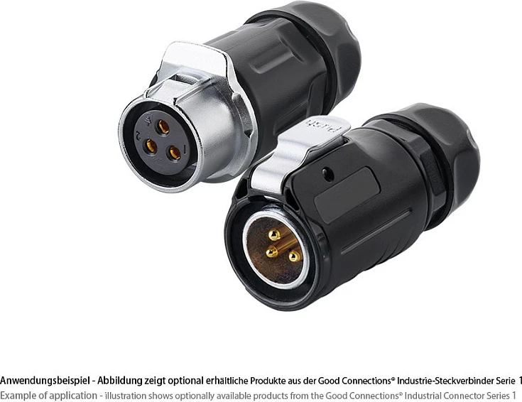 Steker industrial GoodConnections S1, Power 3-Pin M20, i zi