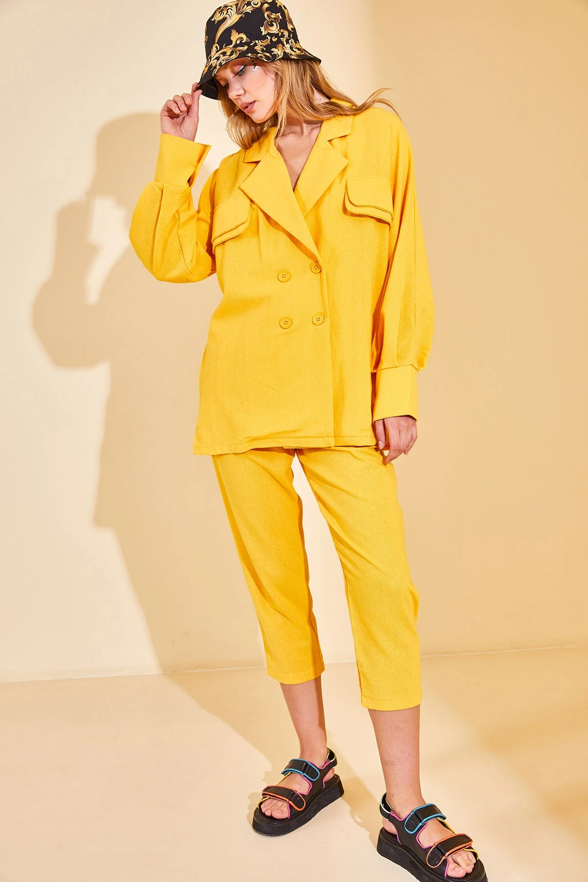 Kostum pantallonash Jumeon, e verdhë, 12872