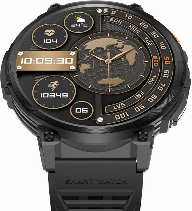 Smartwatch Gravity për të gjithë, e zezë