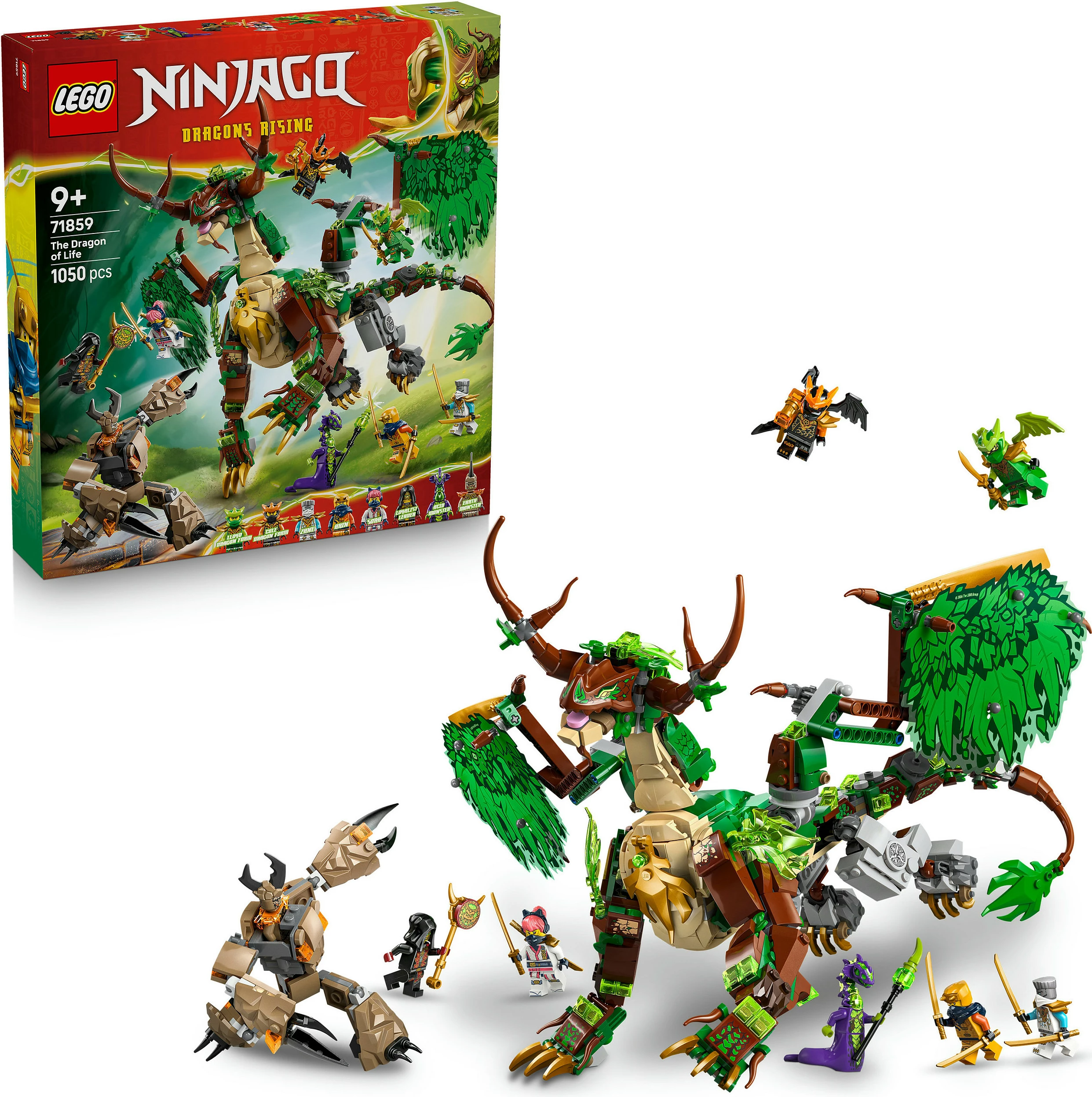 Set ndërtimi LEGO NINJAGO 71859 The Dragon of Life, 1050 copë, multikolor
