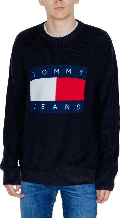 Xhemper për meshkuj Tommy Hilfiger Jeans, i zi