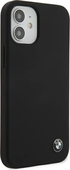 Mbështjellës BMW Silicone Signature për iPhone 12 mini, 5.4", i zi