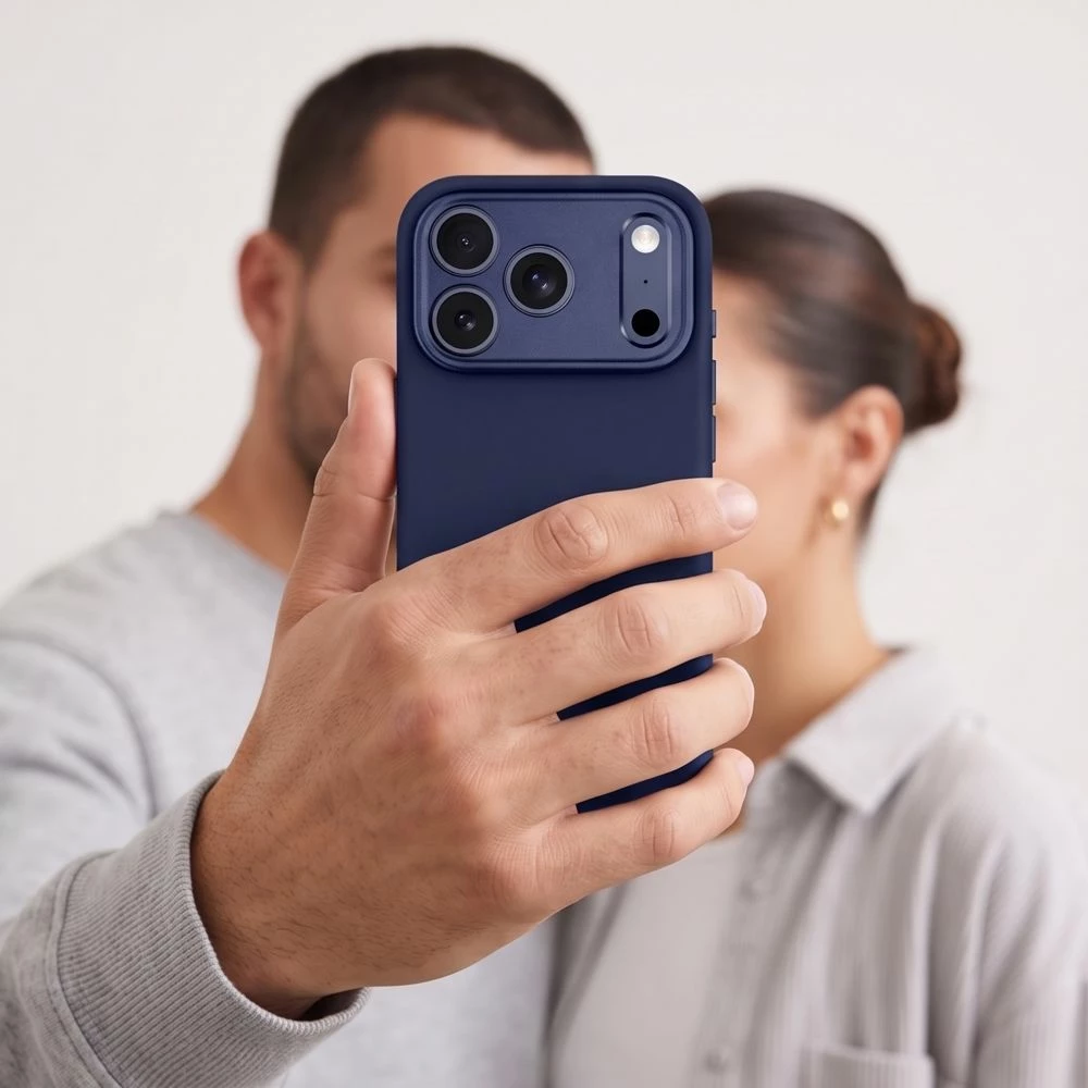 Mbështjellës Tech-Protect Uniq MagSafe CC për iPhone 18 Pro / 17 Pro, MagSafe, Camera Control Button, Kaltër e errët, 1 copë