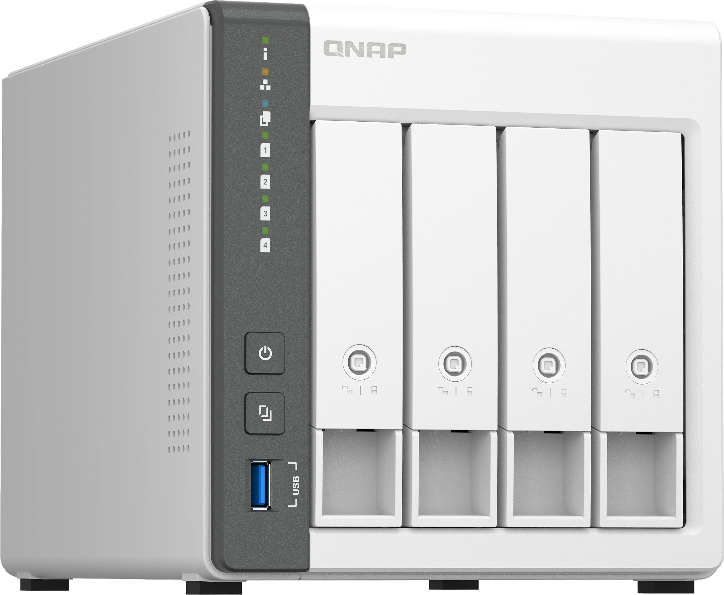 NAS QNAP TS-433, Tower, ARM Cortex-A55, 4 GB, QNAP QTS