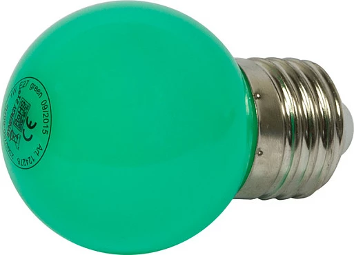 Llambë LED Synergy21 S21-LED-000733, E27, 1W, 35000h, e gjelbër