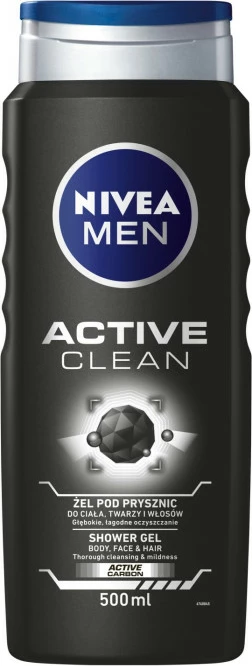Xhel dushi Nivea Men Active Clean për meshkuj 500ml