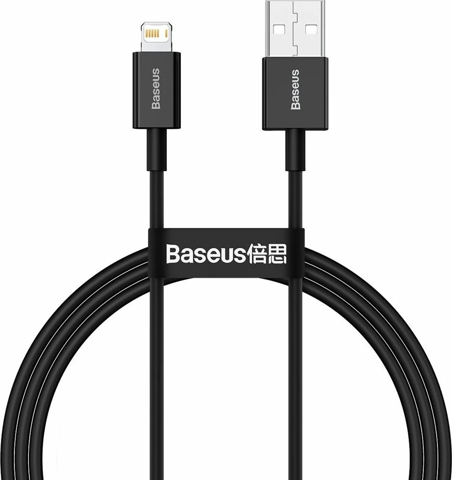 Kabllo USB-A në Lightning Baseus Superior BSU2660BLK 1 m 2.4A USB 2.0, e zezë