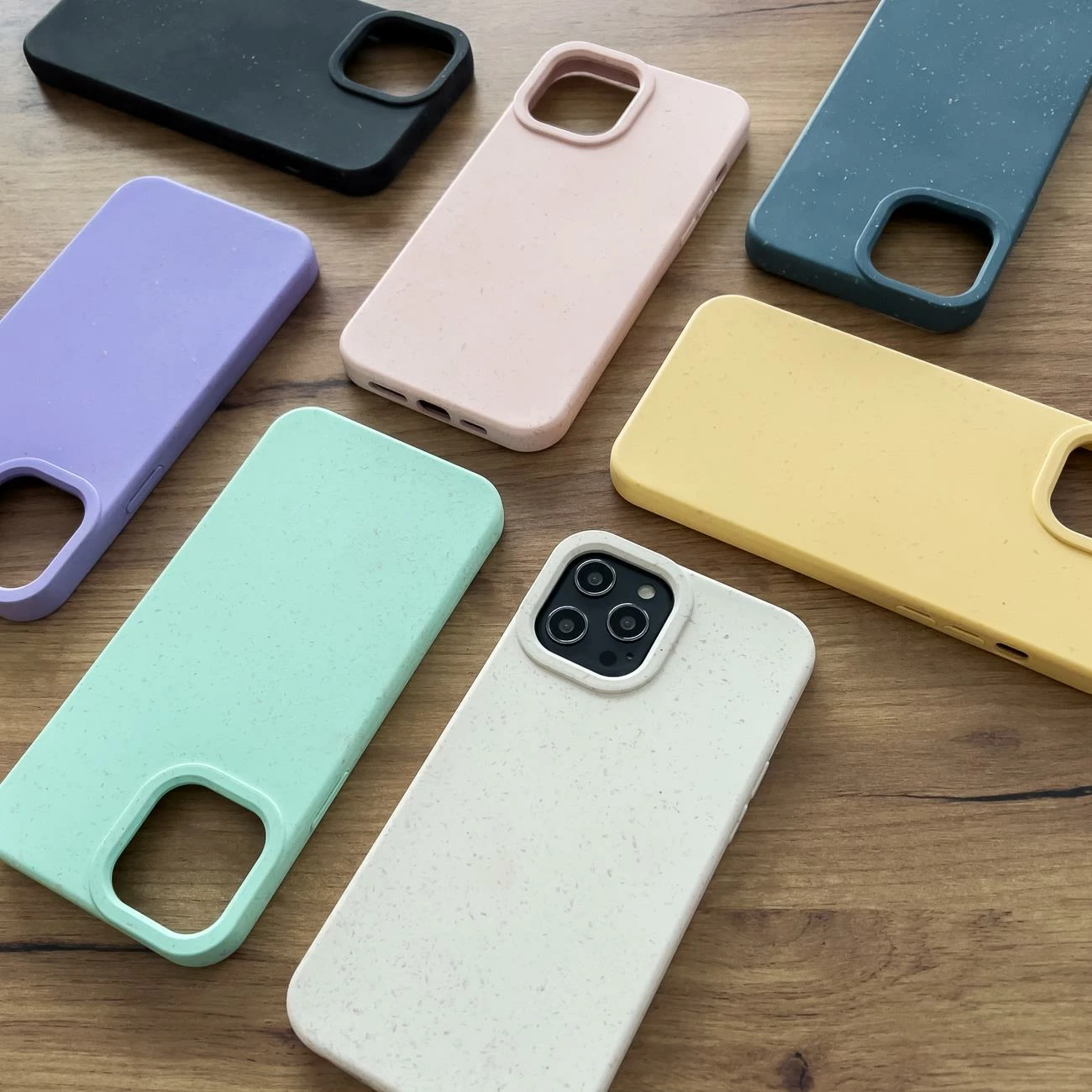 Mbështjellës Hurtel Eco Case për iPhone 14 Pro, silikon i biodegradueshëm, rozë
