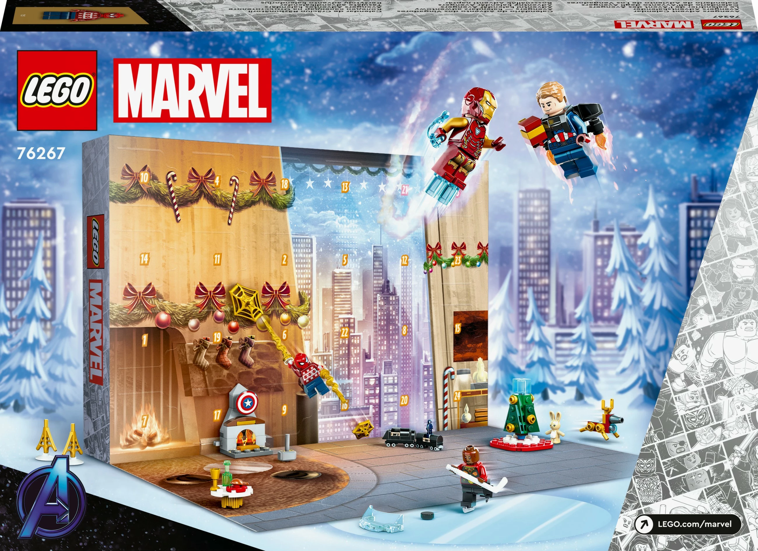Set ndërtimi LEGO Marvel 76267, Advent Calendar, multikolor