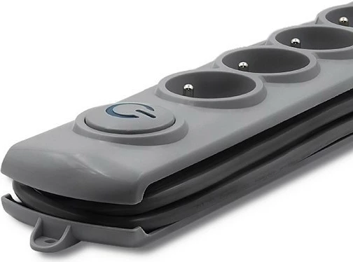 Prizë mbrojtëse Qoltec 50199, 6 dalje, 5m, Gri