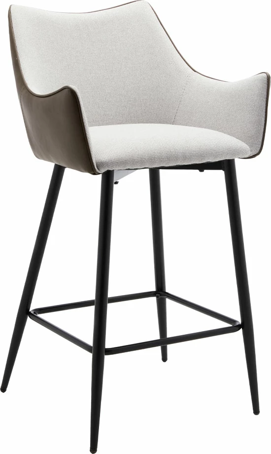 Karrige për bar Malone, bezhë dhe ulli, 38x51x96