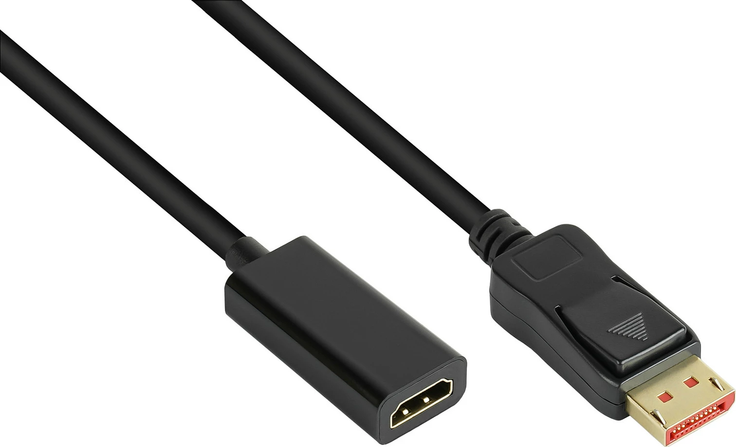 Adapter kabllo DisplayPort në HDMI GoodConnections DP-AD09, 0.2m, 4K 60Hz, e zezë