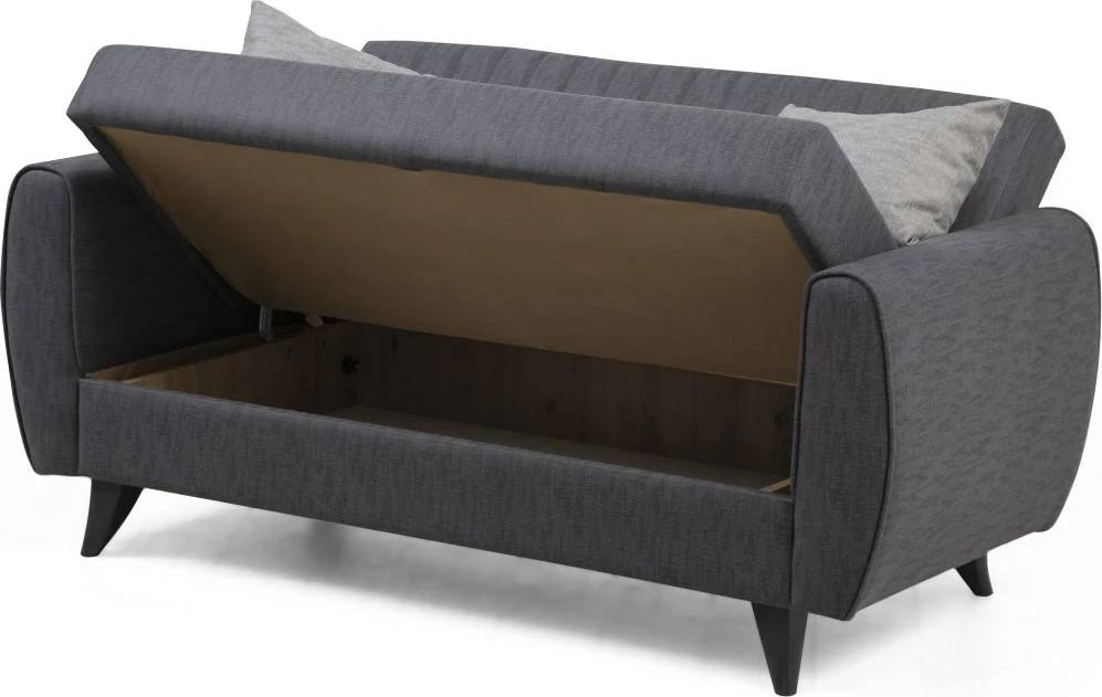 Divan-krevat dy vendësh Atelier del Sofa, ngjyrë gri e errët
