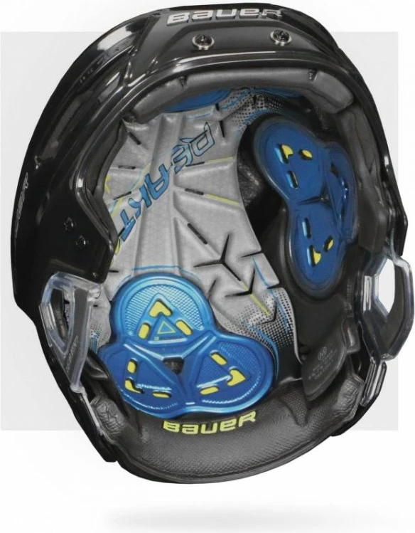 Helmetë hokeji për meshkuj Bauer, e zezë