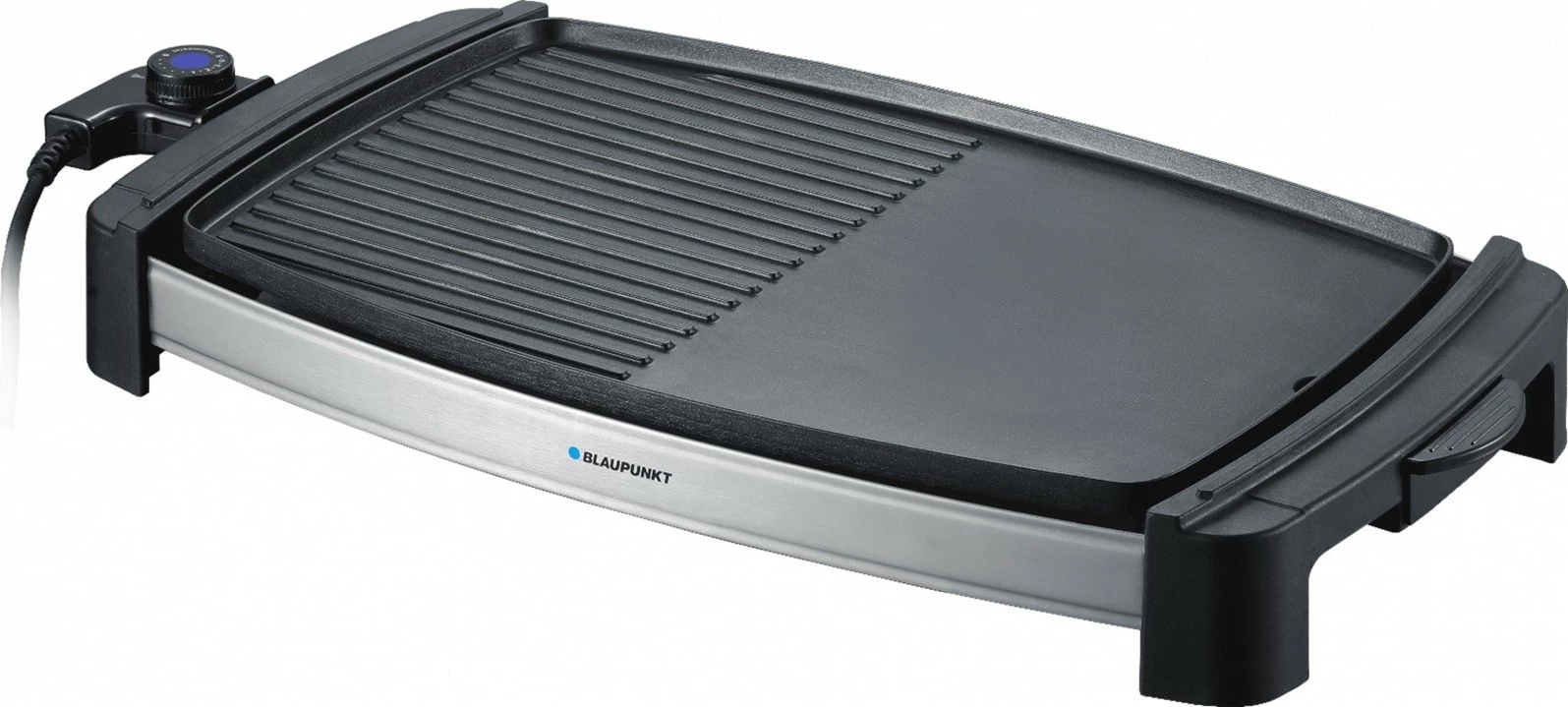 Grill elektrik Blaupunkt GRT301, 2000W, pllaka jo-ngjitëse, e zezë/inox